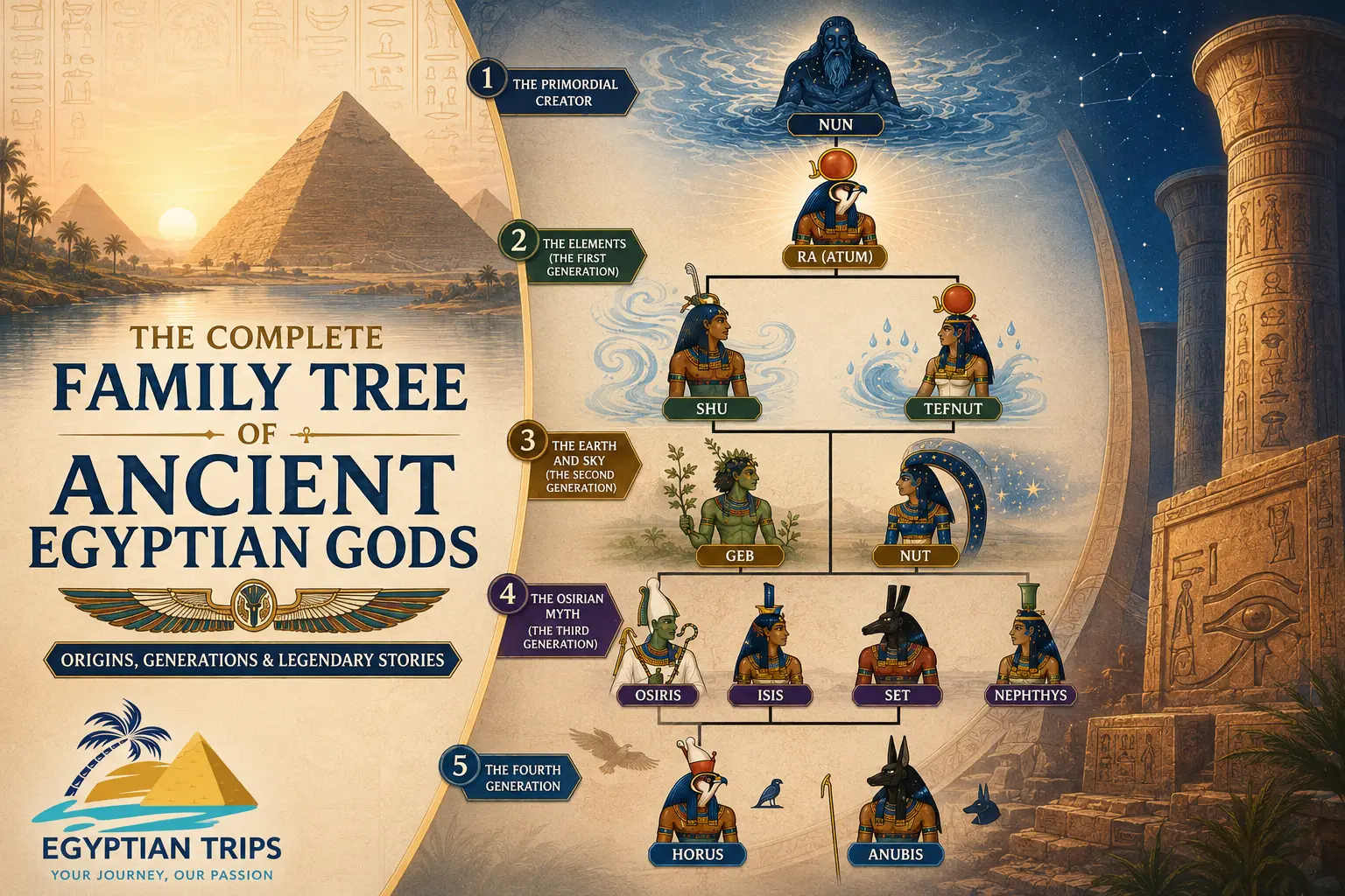 Egyptian Gods Family Tree
