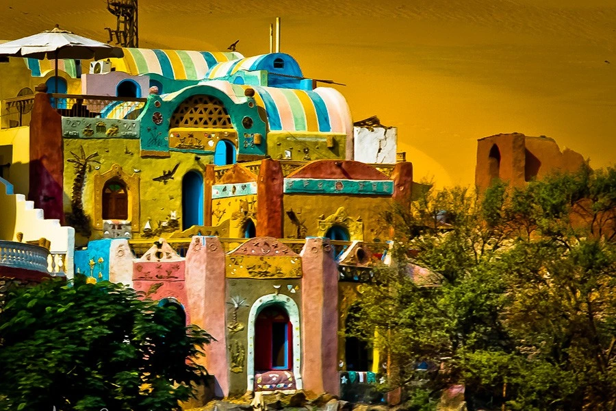 Colorful Nubian Villages with egyptiantrips