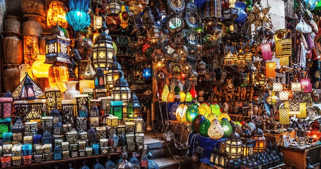 at Khan el-Khalili Market in Egypt