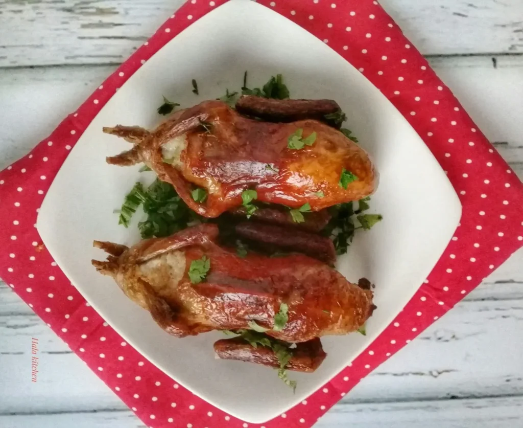 Roasted Stuffed Pigeons