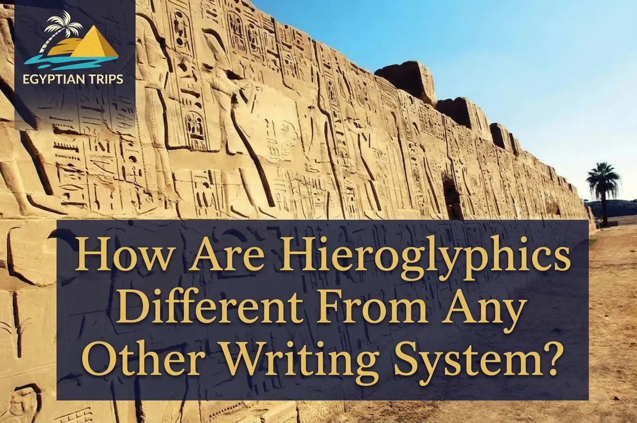 How Are Hieroglyphics Different From Any Other Writing System?